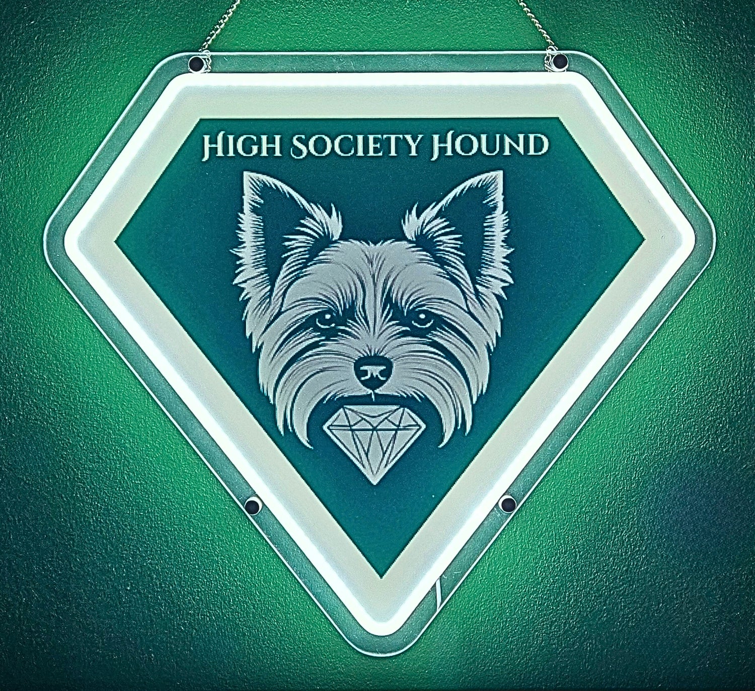 SHOP SIGN of High Society Hound Dog Perfumery 